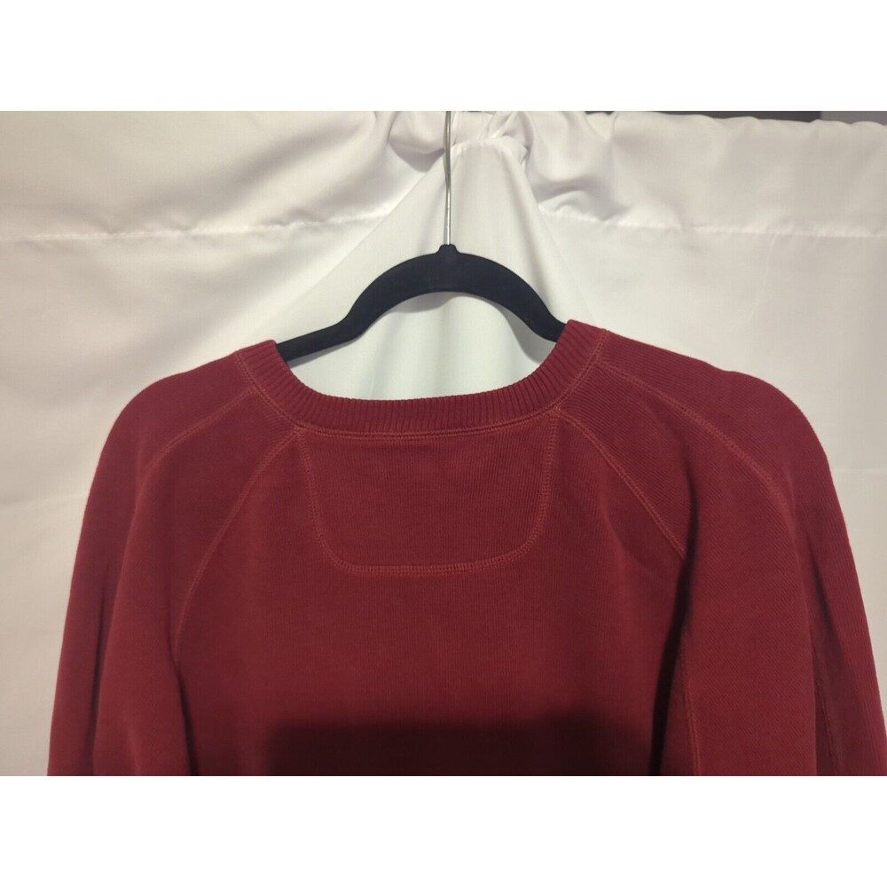Tommy Bahama Men’s Sweater Solid Burgundy Red Cotton V Neck XL Read Description - Picture 8 of 13